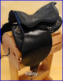 18 Special Trooper Saddle BLACK Gaited Endurance Trail Smooth leather Just In