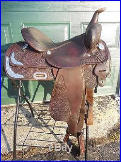 1990s Used Circle Y Park And Trail 15 Silver Western Saddle Show Pleasure etc