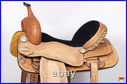 75BH 16 In Western Horse Barrel Racing Saddle Trail Pleasure American Leather
