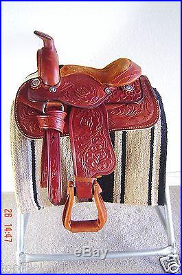 8 Western Saddle Kid's Mini Pony Saddle Lite