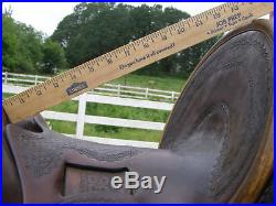 ANTIQUE VINTAGE KUCK Ranch Bronc Loop Seat Saddle turn of the century & usable
