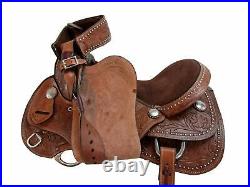 A. H. Saddlery Western Rodeo Barrel Racing Pleasure Trail Ride Leather TACK Saddle