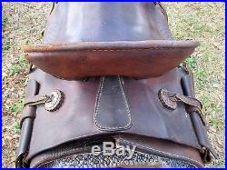 Antique High Back, Bear Trap Saddle 13.5 horse saddle rancher
