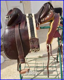Australian Made Stock Saddle-Rare Genuine Vintage QUALITY, 16 BREASTPLATE