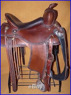 Awesome Custom Flex Tree Western Pleasure saddle by R. L. Watson, 15