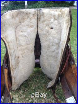 BEAUTIFUL Vintage Slick Fork Roping Saddle / Western Saddle
