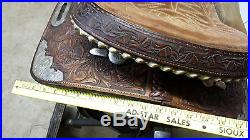 BILLY COOK 15 IN. BARREL RACING ALL ROUND PLEASURE SADDLE NICE USED! NO RESERVE