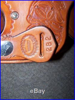 BILLY COOK 15 IN. BARREL RACING ALL ROUND PLEASURE SADDLE NICE USED! NO RESERVE