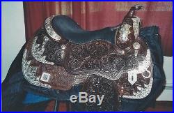 Billy Royal Western Show Saddle 16 Very Unique One Of A Kind