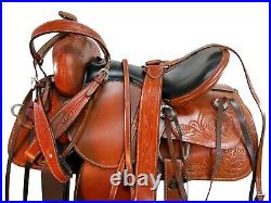 Barrel Racing Western Cowgirl Saddle 15 16 17 18 Pleasure Tooled Leatehr Tack