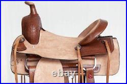 Barrel Racing Western Trail Horse Saddle Tack Premium Leather Tooled 10-18 JIHKU