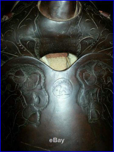 Beautiful Vintage Western Champion Leather Saddle 15