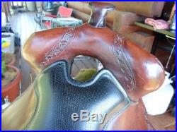Big Horn All Leather 16 Gaited Western Saddle Made in USA EUC