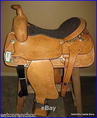 Billy Cook 16 Cowboy Roper Tooled Roping Saddle