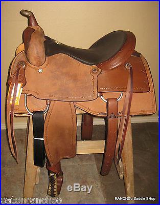 Billy Cook 16 Padded Seat Cutter Saddle Cutting Horse