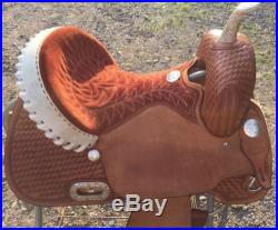 Billy Cook Barrel Saddle, 14 Inch, Used Very Few Times
