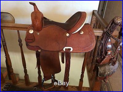 Billy Cook Saddle, 15 inch all around, barrel