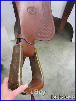 Billy Cook Sulphur OK Roping Saddle 15 1/2 MINT Lightly Used