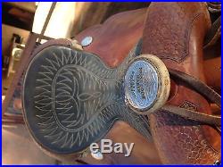 Billy Cook Team Roping Saddle 16 Sulphur Oklahoma, Great Condition