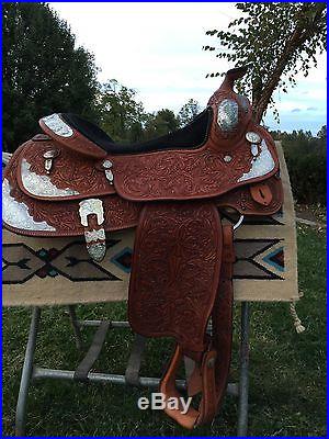 Billy Cook Western Pleasure 16 show saddle-medium oil, excellent condition
