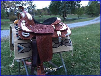Billy Cook Western Pleasure 16 show saddle-medium oil, excellent condition