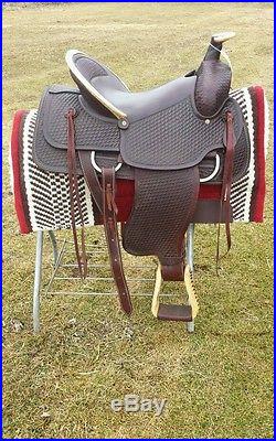 Billy Williams Handmade reining roping trail ranch western saddle- 16 inch-FQB