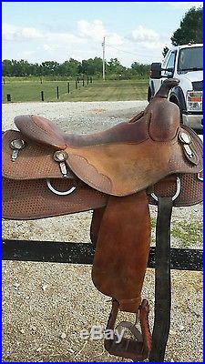 Bob Avila Reiner Saddle Reining Western 16 1/2 16.5 inch seat NO RESERVE