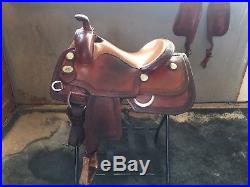 Bob's Reining Saddle Hard To Find 14 1/2 With 2 Sets Of Fenders