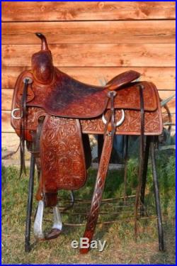Bobs Ted Robinson Cowhorse Reining Cutting Saddle Western Tack Beautiful