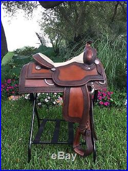Broken Horn Saddle 16.5 Ranch Horse Reining