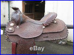 Circle Y Western Equitation Show Saddle 14 Seat 7.5 Gullet Sterling Silver