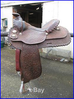 Circle Y Western Equitation Show Saddle 14 Seat 7.5 Gullet Sterling Silver