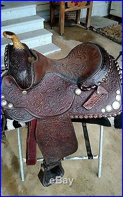 Circle Y Western Equitation Show Saddle 16 Seat Sterling Silver