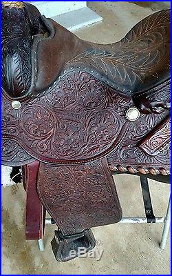 Circle Y Western Equitation Show Saddle 16 Seat Sterling Silver