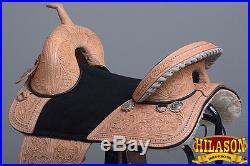 Ctw101 Hilason Treeless Western Trail Barrel Racing Leather Horse Saddle 16