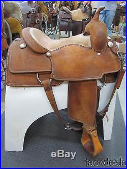 Cactus Ranch Cutter Cutting Saddle 16 Lightly Used Roughout NICE