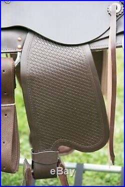 Chocolate Brown Gaited Leather Gaited Saddle by TN Saddlery, 16 OVERSTOCK