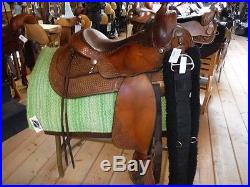 Chown Reiner Supreme Showman Western Saddle 15 seat with cinch TRIAL AVAILABLE