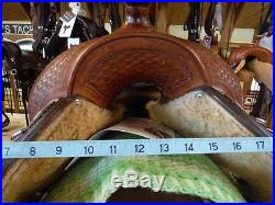 Chown Reiner Supreme Showman Western Saddle 15 seat with cinch TRIAL AVAILABLE