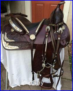 Circle Y 16 Western Saddle Bridle Breast Collar Show or Pleasure Outfit