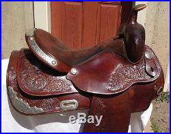 Circle Y 16 Western ShowithPleasure Saddle with Silver