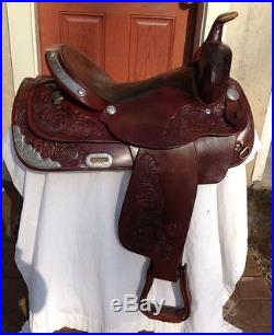 Circle Y 16 Western ShowithPleasure Saddle with Silver