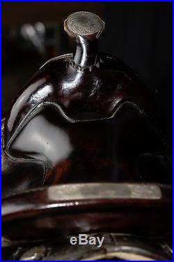 Circle Y Equitation Arabian Saddle, 15, dark oil in great used shape