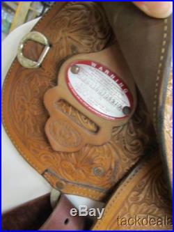 Circle Y Fancy Show Saddle Lightly Used 16 Gold & Silver