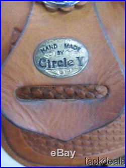 Circle Y Hand Made Roping Roper Saddle 16 Lightly Used