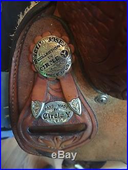 Circle Y Martha Josey 14in Barrel Saddle