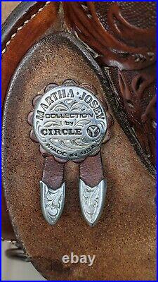Circle Y Martha Josey Barrel Saddle 15 Western Round Skirt
