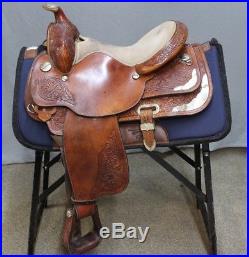Circle Y Western Equitation Trail Working Silver Show Saddle 15 M Lite Oil Park