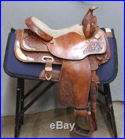 Circle Y Western Equitation Trail Working Silver Show Saddle 15 M Lite Oil Park