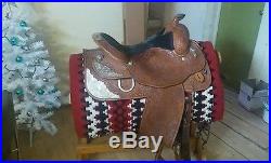 Circle Y Western Pleasure Equitation Show 15.5 inches Saddle
